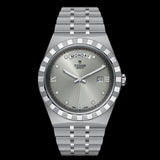 Tudor Royal Day Date Diamonds Automatic Silver Dial Silver Steel Strap Watch for Men - M28600-0002