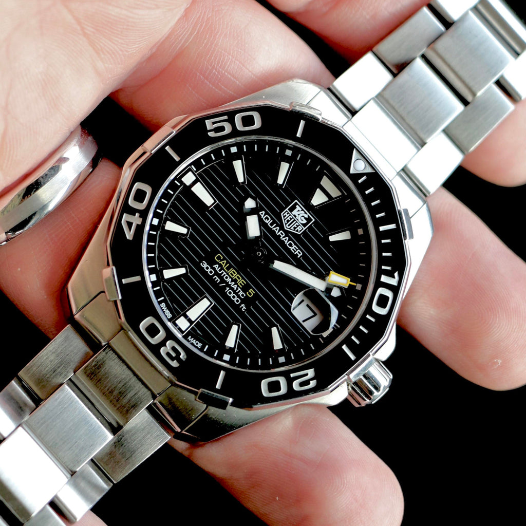 Tag Heuer Aquaracer Black Dial Watch for Men - WAY211A.BA0928