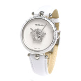 Versace Palazzo Empire White Dial White Leather Strap Watch for Women - VCO010017