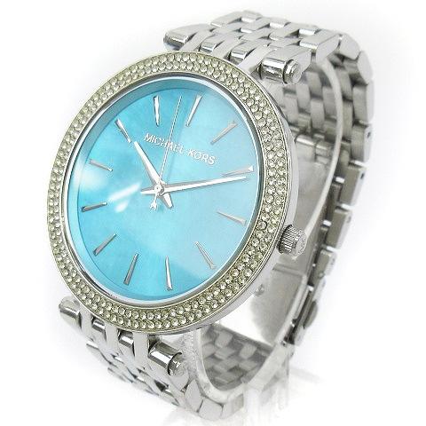 Michael Kors Darci Mother of Pearl Blue  Dial Silver Steel Strap Watch for Women - MK3515
