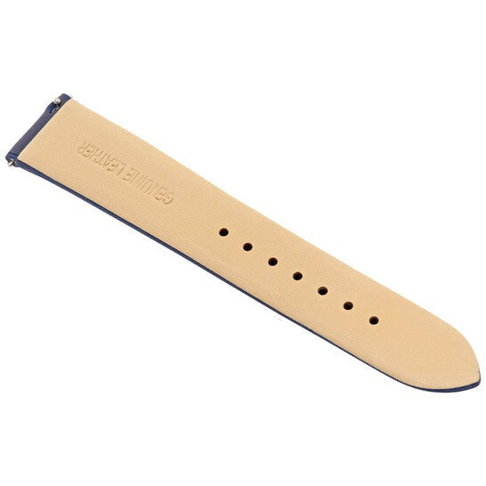 Versace V Circle Quartz Blue Dial Blue Leather Strap Watch For Women - VBP09017