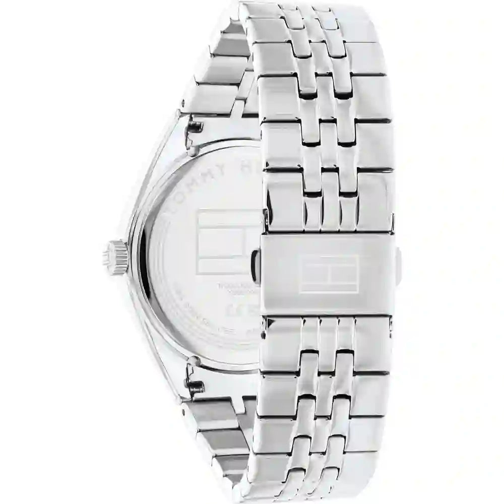 Tommy Hilfiger Monica Multifunction Chronograph Pink Dial Silver Steel Strap Watch For Women - 1782590