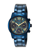 Guess Sunrise Multifunction Blue Dial Blue Steel Strap Watch for Women - W0448L10