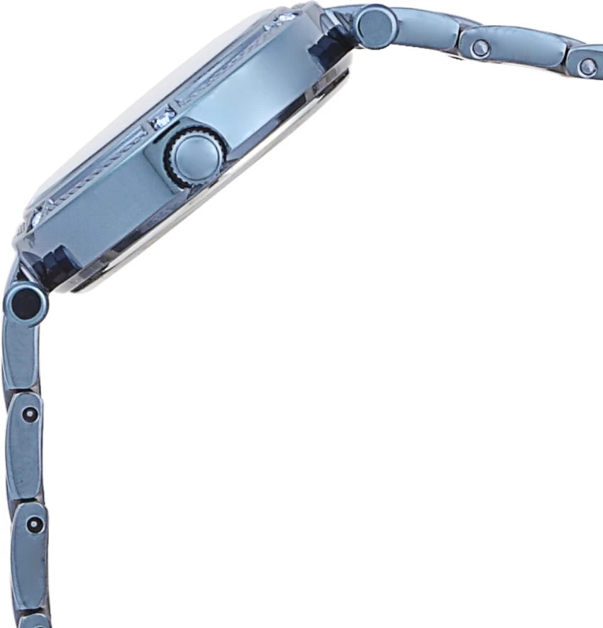 Guess Park Ave Analog Quartz Blue Dial Blue Steel Strap Watch For Women - W0767L4