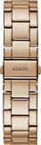 Guess G Twist Diamonds Rose Gold Dial Rose Gold Steel Strap Watch For Women - W1201L3