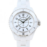 Chanel J12 Quartz White Dial White Steel Strap Watch for Women - J12 H5698