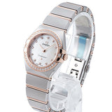 Omega Constellation Quartz Diamonds Mother of Pearl Dial Two Tone Steel Strap Watch for Women - 131.25.25.60.55.001