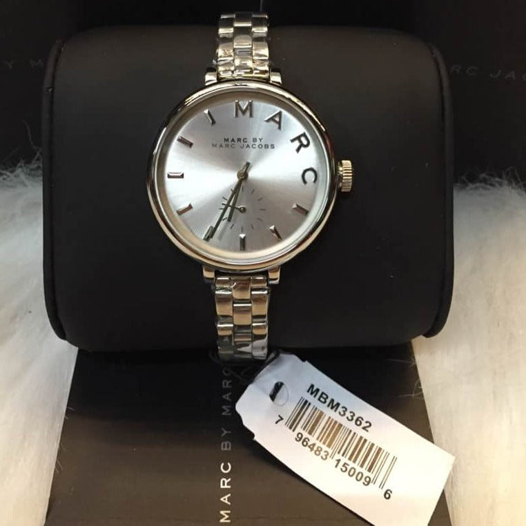 Marc Jacobs Sally Silver Dial Silver Steel Strap Watch for Women - MBM3362