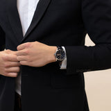 Tag Heuer Carrera Calibre 5 Automatic Black Dial Black Leather Strap Watch for Men - WAR201C.FC6266