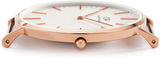 Daniel Wellington Classic South Hampton White Dial Two Tone Nylon Strap Watch For Women - DW00100034