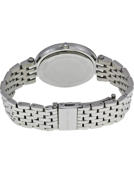 Michael Kors Darci Crystal Pink Dial Silver Stainless Steel Strap Watch for Women - MK3352