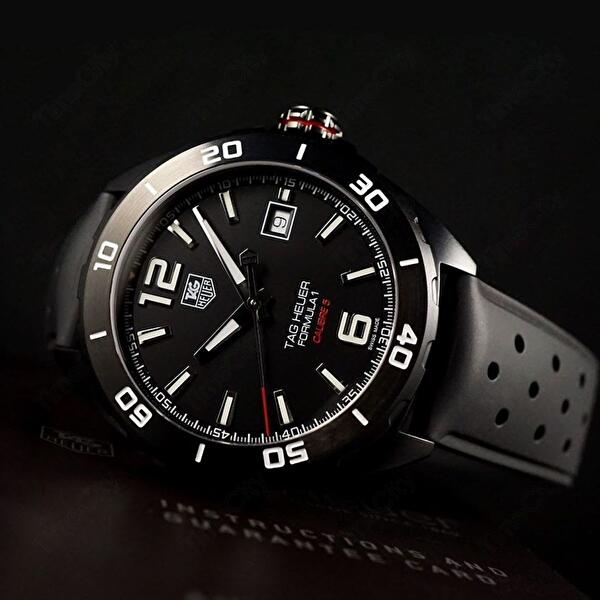 Tag Heuer Formula 1 Black Dial Strap Watch for Men - WAZ2115.FT8023