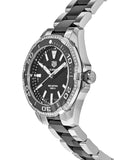 Tag Heuer Aquaracer Quartz Diamonds Black Dial Two Tone Steel Strap Watch for Women - WAY131G.BA0913