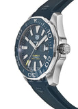 Tag Heuer Aquaracer Calibre 5 Automatic Blue Dial Blue Rubber Strap Watch for Men - WAY201B.FT6150