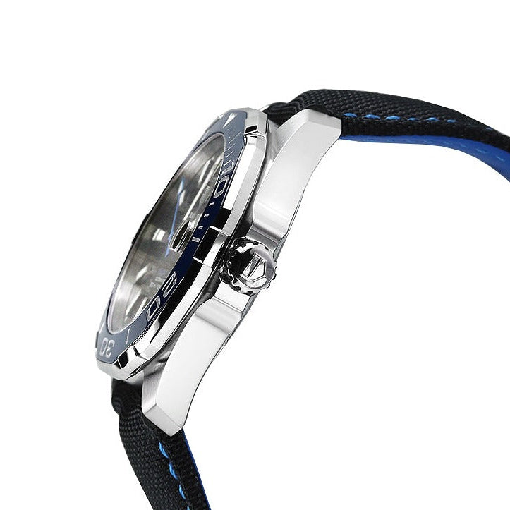 Tag Heuer Aquaracer Calibre 5 Automatic Black Dial Black Nylon Strap Watch for Men - WAY201C.FC6395