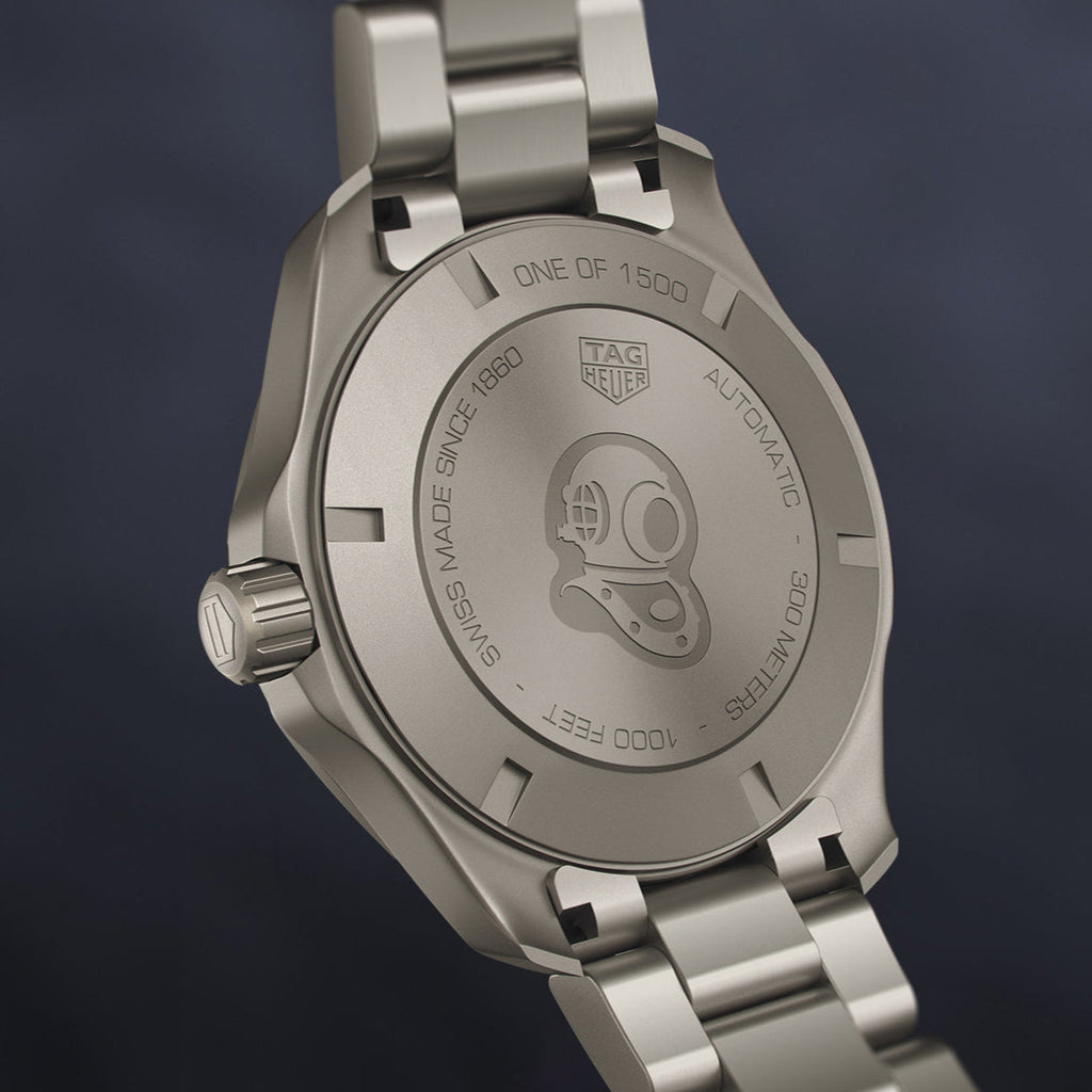 Tag Heuer Aquaracer Bamford Automatic Black Dial Grey Steel Strap Watch for Men - WAY208F.BF0638