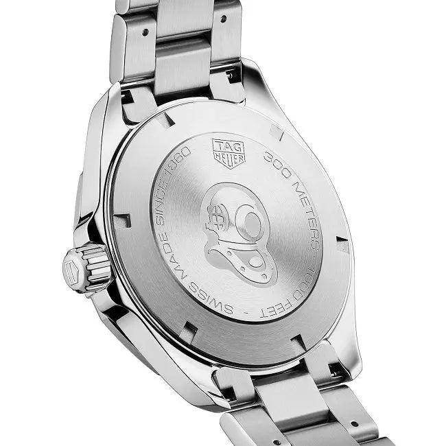 Tag Heuer Aquaracer Automatic Black Dial Silver Steel Strap Watch for Men - WAY211A.BA0928