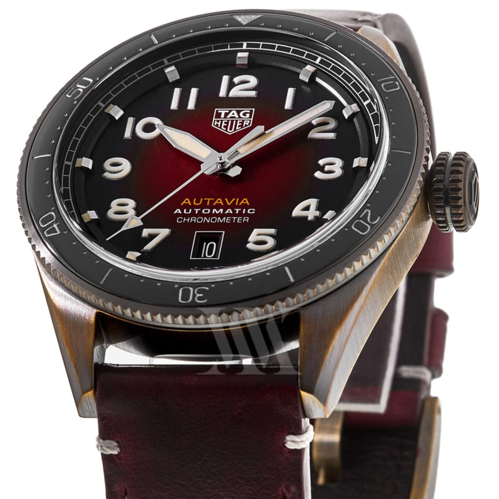 Tag Heuer Autavia Maroon Dial Watch for Men - WBE5193.FC8300