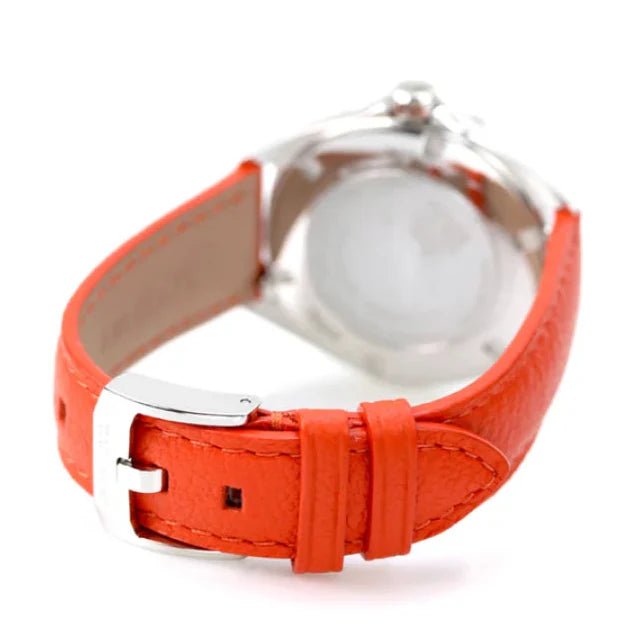 Tag Heuer Formula 1 Quartz Diamonds Mother of Pearl Dial Orange Leather Strap Watch for Women - WBJ131A.FC8250