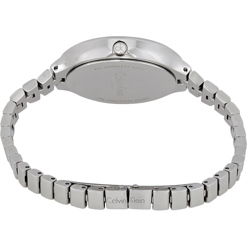 Calvin Klein Lively Black Dial Silver Steel Strap Watch for Women - K4U23121