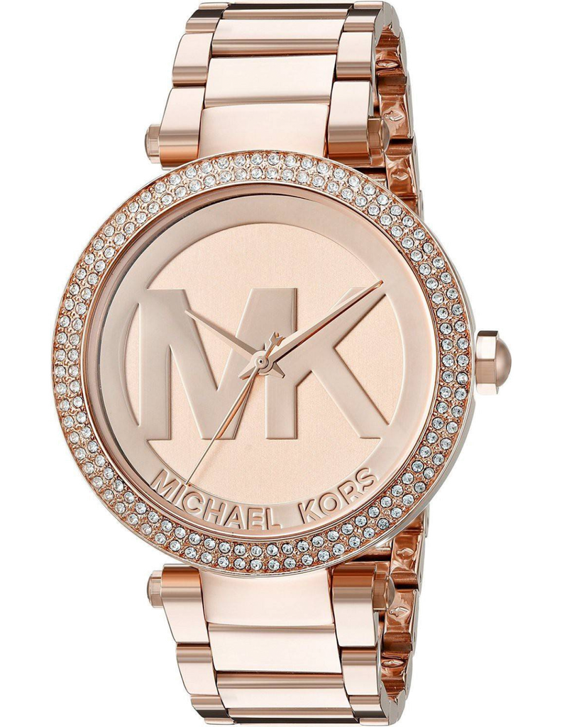 Michael Kors Parker Rose Gold Dial Rose Gold Steel Strap Watch for Women - MK5865
