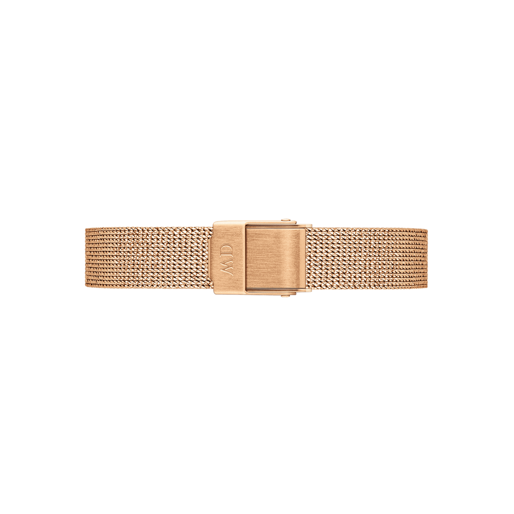 Daniel Wellington Quadro Unitone Rose Gold Dial Rose Gold Mesh Strap Watch For Women - DW00100484