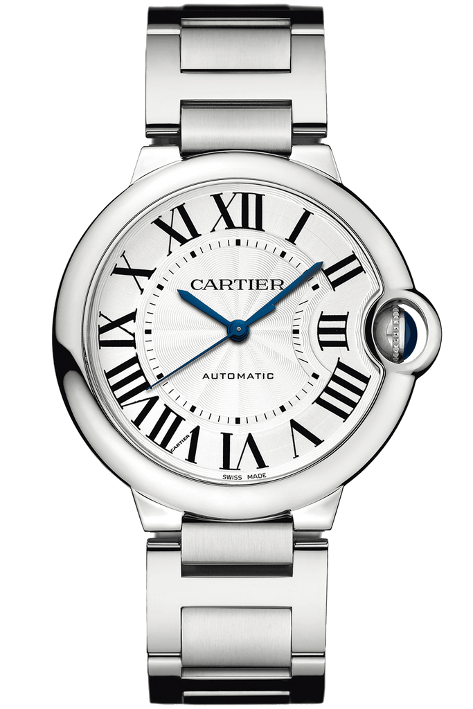 Cartier Ballon Bleu De Cartier Silver Dial Silver Steel Strap Watch for Women - WSBB0048