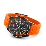 Breitling Endurance Pro Princeton University Edition Black Dial Orange Rubber Strap Watch for Men - X823104C1B1S1