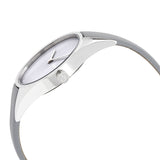 Calvin Klein Rebel Grey Dial Grey Leather Strap Watch for Women - K8P231Q4
