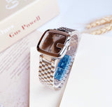 Gucci G-Gucci Brown Dial Silver Steel Strap Watch For Women - YA125413
