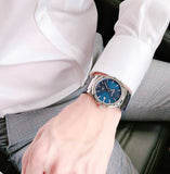 Salvatore Ferragamo F-80 Classic Blue Dial Blue Leather Strap Watch for Men - SFDT00719