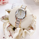 Tissot T Wave Mother of Pearl Dial Two Tone Steel Strap Watch for Women - T023.210.22.117.00