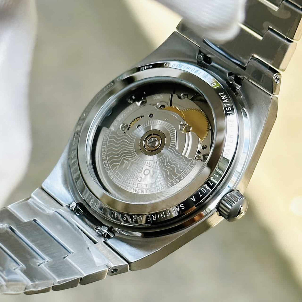 Tissot PRX Powermatic 80 Green Dial Silver Steel Strap Watch for Men - T137.207.11.091.00