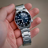 Seiko 5 Sports SKX Automatic Black Dial Silver Steel Strap Watch For Men - SRPK29K1