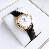 Tissot Carson Automatic White Dial Brown Leather Strap Watch For Women - T085.207.36.011.00