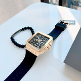 Guess Leo Multifunction Black Dial Black Silicone Strap Watch For Men - GW0637G2