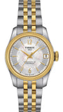 Tissot Ballade Powermatic 80 Mother of Pearl Silver Dial Two Tone Steel Strap Watch For Women - T108.208.22.117.00