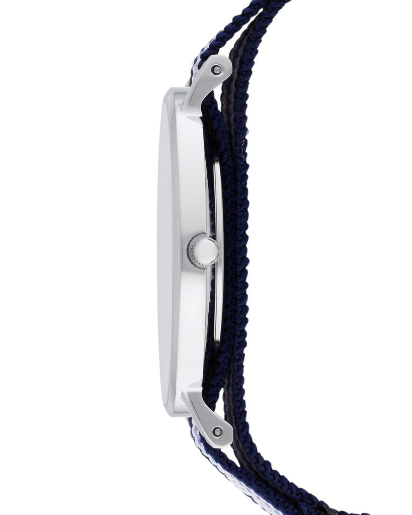 Daniel Wellington Classic Trinity White Dial Three Tone Nylon Strap Watch For Women - 0609DW