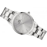 Daniel Wellington Iconic Link Unitone Silver Dial Silver Steel Strap Watch For Women - DW00100402