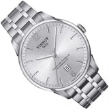 Tissot Chemin Des Tourelles Powermatic 80 Silver Dial Silver Steel Strap Watch For Men - T099.407.11.037.00