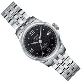 Tissot Le Locle Automatic Lady Black Dial Silver Steel Strap Watch For Women - T41.1.183.56