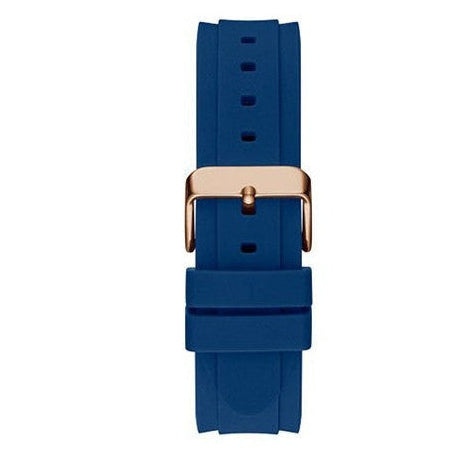 Guess Connoisseur Blue Dial Blue Silicone Strap Watch For Men - GW0335G2