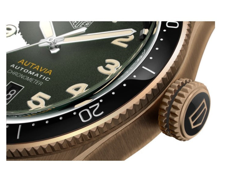 Tag Heuer Autavia Olive Green Dial Watch for Men - WBE5190.FC8268