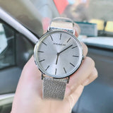 Coach Perry Silver Dial Silver Mesh Bracelet Watch for Women - 14503341