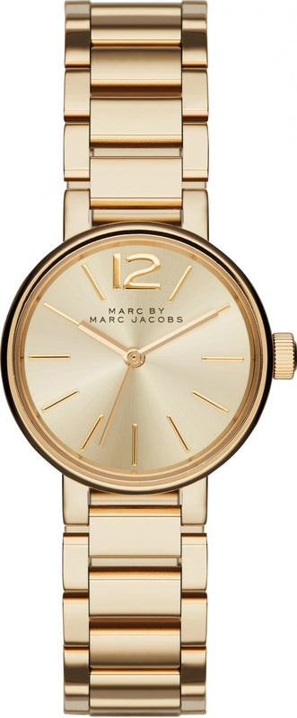 Marc Jacobs Peggy Gold Dial Gold Steel Strap Watch for Women - MBM3405