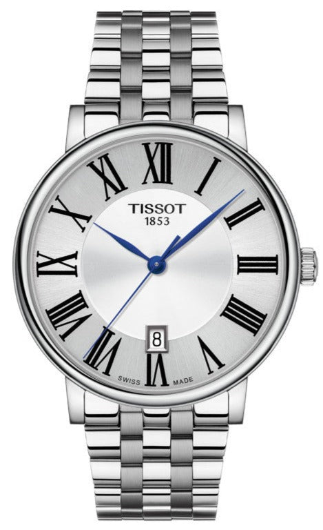 Tissot Carson Premium Silver Dial Silver Steel Strap Watch For Men - T122.410.11.033.00