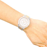 Michael Kors Madelyn Silver Dial Two Tone Steel Strap Watch for Women - MK6288