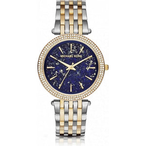 Michael Kors Darci Quartz Blue Dial Two Tone Steel Strap Watch For Women - MK3401