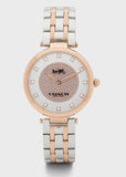 Coach Park Silver Dial Two Tone Steel Strap Watch for Women - 14503644