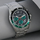Coach Kent Green Dial Silver Steel Strap Watch for Men - 14602557